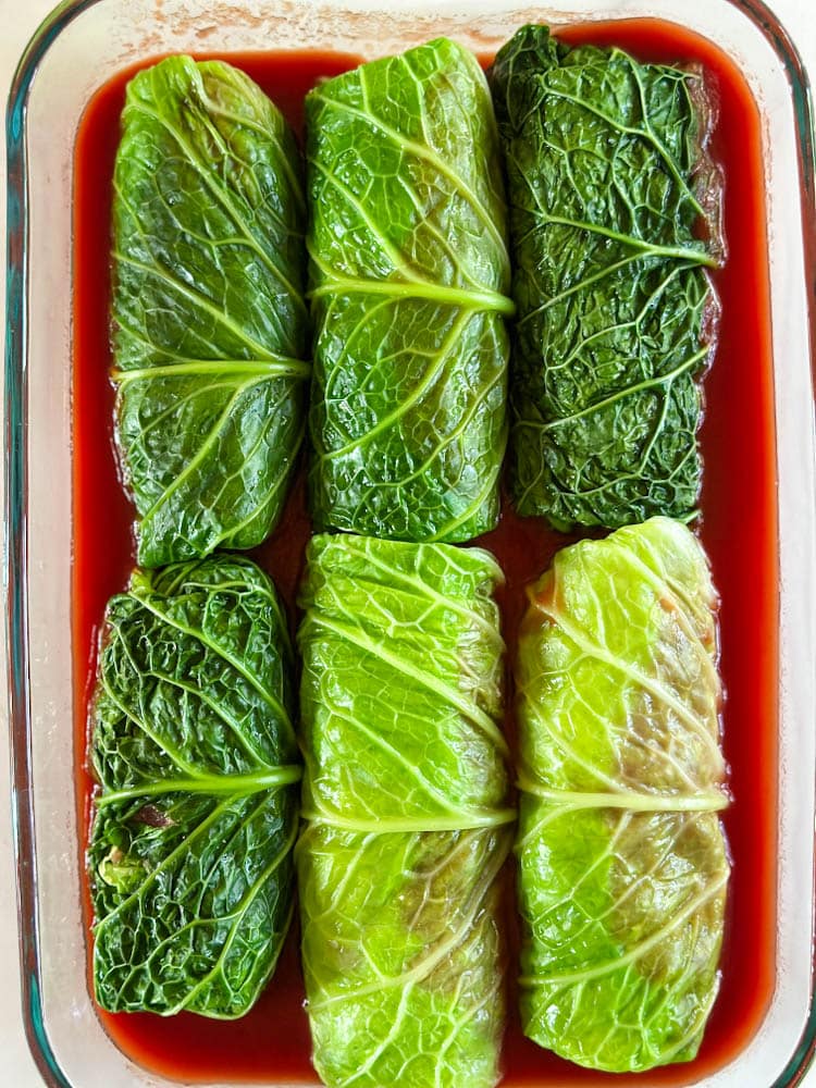 cigares au chou dans une sauce tomate