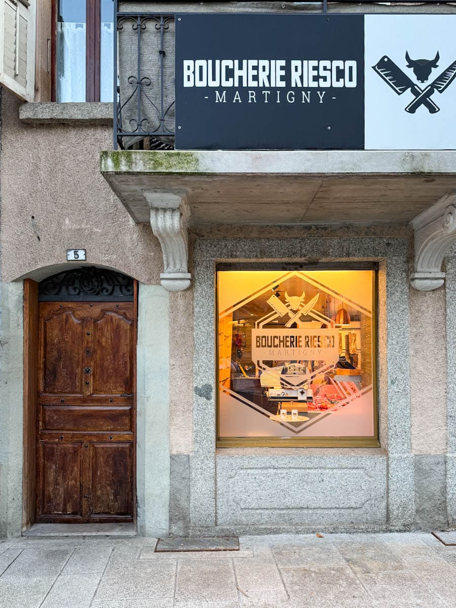 Boucherie RIesco à Martigny dans la viellle ville