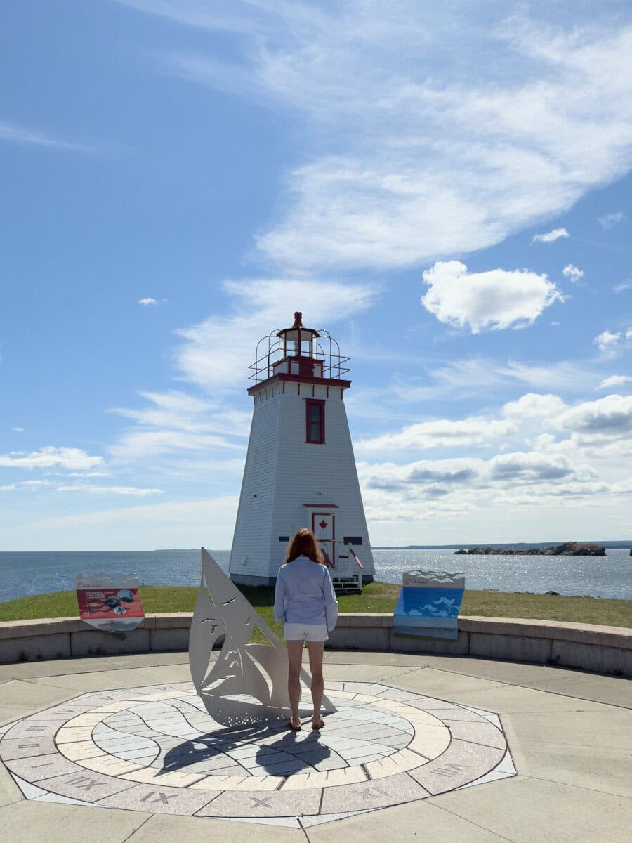 phare inch arran, Manon Lapierre devant, vue mer