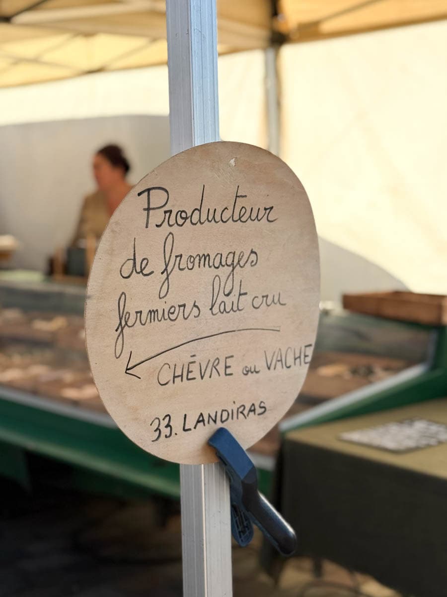affiche fromagerie Marché des quais bordeaux