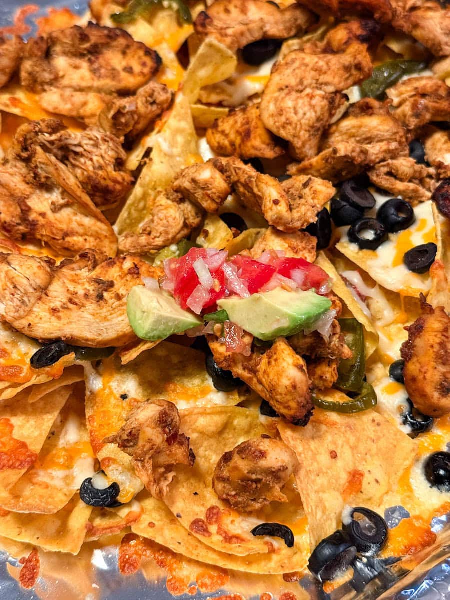 nachos au poulet chipotle